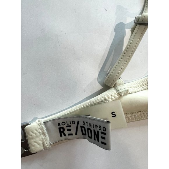 Solid & Striped x Re/Done The Hollywood Bikini Top in Cream - Picture 4 of 4